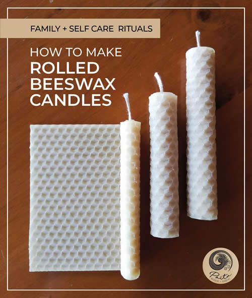 How to make a rolled beeswax candles 