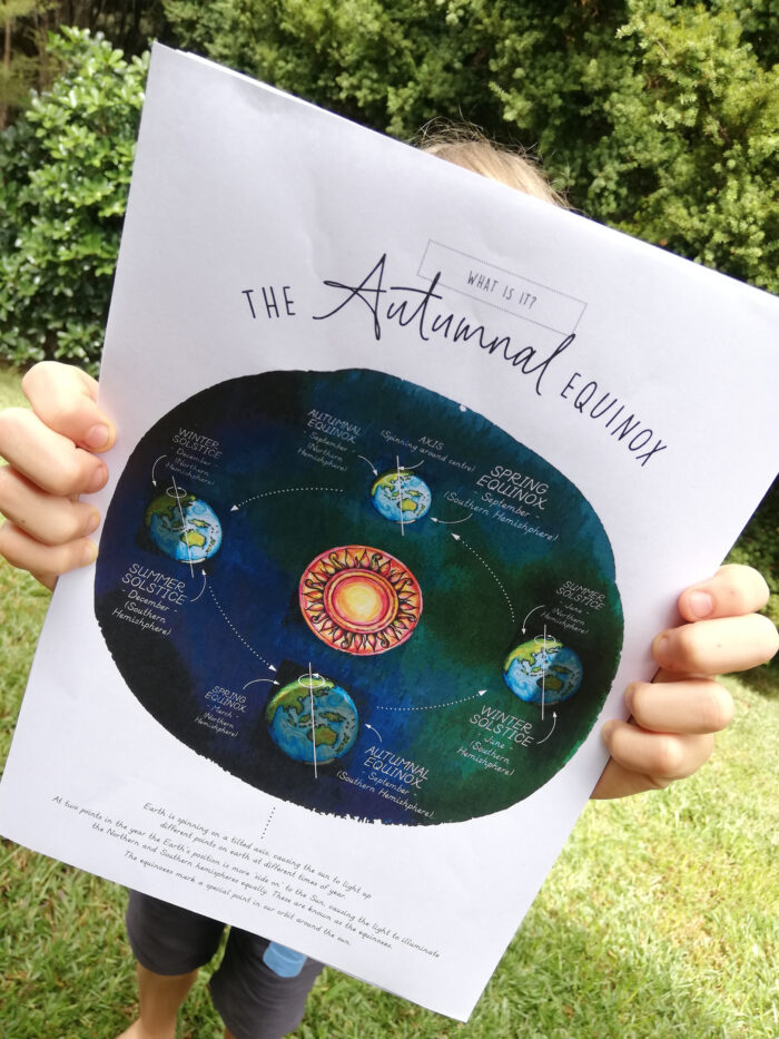 Autumn Equinox nature journal for kids